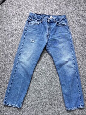 Vtg 90s? Levi’s 505 Medium Wash Regular Fit Straight Leg Distressed Jeans